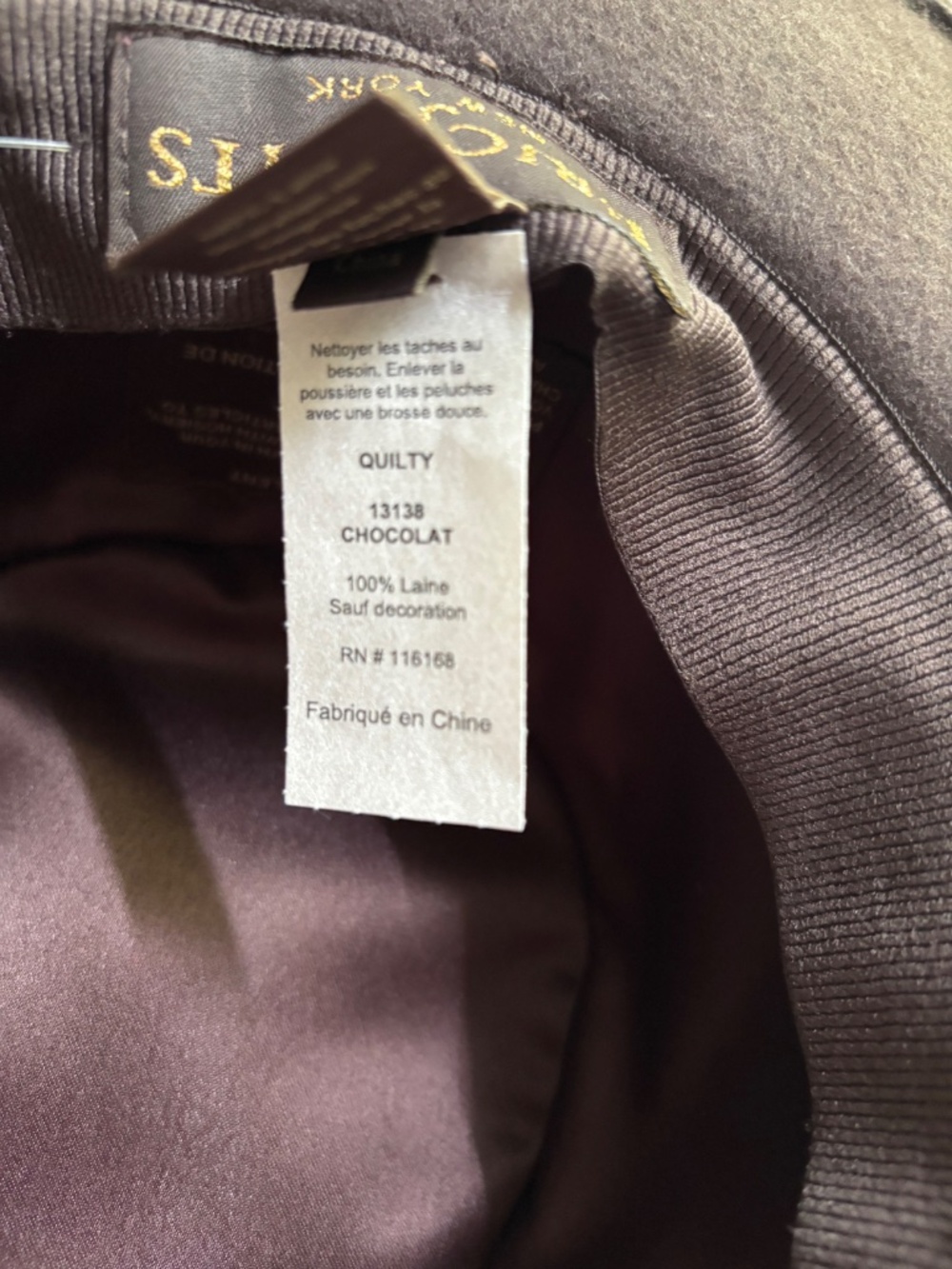 Eric Javits Quilty Fedora Hat, NWT - Picture 9 of 9